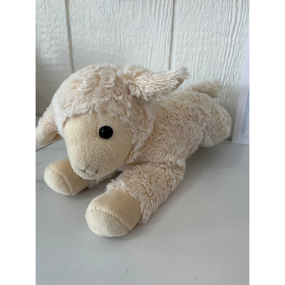 Aurora Baby Plush Lamb Stuffed Animal Toy Cream Soft Snuggle Buddy